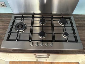 Gaskookplaat rvs 90 cm. Ligt klaar voor afhalen! beschikbaar voor biedingen