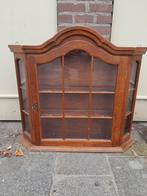 Vitrine kast hout 80x71x16, Huis en Inrichting, Kasten | Vitrinekasten, Ophalen, 50 tot 100 cm, Zo goed als nieuw, Minder dan 100 cm
