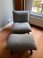 Zuiver Lazy Sack fauteuil en hocker lichtgrijs, Ophalen, Gebruikt, Lounge, 75 tot 100 cm