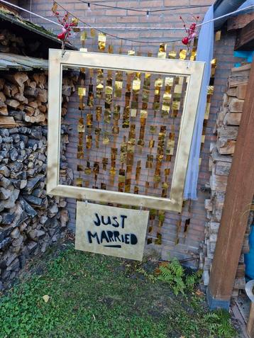 Gouden Fotolijst Just Married - Bruiloft Gadget beschikbaar voor biedingen