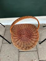Vintage Rotan Lectuurmand Jaren 70, Ophalen, Gebruikt, Mand, Rond