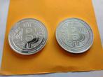 2X BITCOIN 2022 ZILVEREN 1 OUNCE MUNTEN NIEUW, Ophalen, Zilver