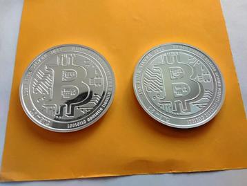 2X BITCOIN 2022 ZILVEREN 1 OUNCE MUNTEN NIEUW beschikbaar voor biedingen