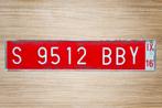 Rode dealer kentekenplaat nummerbord uit Spanje 2016, Ophalen of Verzenden, Gebruikt, Auto's