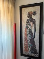 Afrikaanse vrouw b60xh150, Huis en Inrichting, Woonaccessoires | Schilderijen, Tekeningen en Foto's, Ophalen, Gebruikt, Schilderij