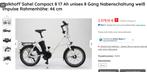 Kalkhoff compact, Fietsen en Brommers, Elektrische fietsen, Ophalen, Zo goed als nieuw, Overige merken