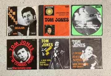 Zes Singles Tom Jones  60 / 70 er jaren  beschikbaar voor biedingen