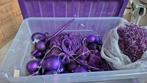 Paarse kerstballen en decoratie, Diversen, Ophalen