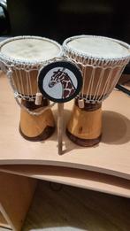 Twee Mini Djembes & Afrikaans Instrument, Muziek en Instrumenten, Percussie, Ophalen of Verzenden, Gebruikt, Trommel