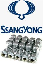 Set chromen wielmoeren voor Ssangyong Rexton Korando Kyron, Ophalen of Verzenden, Nieuw