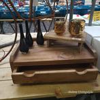 Houten Organizer met Lade – Koffiehoekje / Theehoekje Keuken, Helene Livingstyle, Helenelivingstyle@gmail.com, 7531TJ, Nieuw