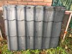 7 Metalen dakpan panelen, Doe-het-zelf en Verbouw, Dakpannen en Dakbedekking, Gebruikt, Zwart, 5 tot 10 m², Metaal