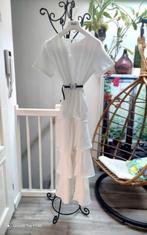 Mooie Lange jurk, Ophalen of Verzenden, Nieuw, Wit, Accessoires