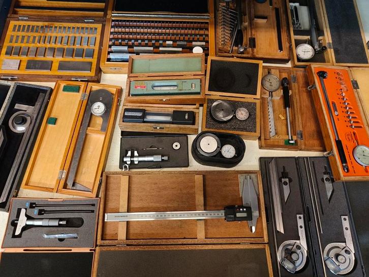 Partij meetgereedschappen (Mitutoyo, Tesa, CEJ etc), Doe-het-zelf en Verbouw, Meetapparatuur, Zo goed als nieuw, Ophalen of Verzenden
