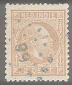 Ned Indië NVPH 6F Puntstempel 68 Blauw, Ophalen of Verzenden, Gestempeld, Nederlands-Indië
