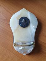 Antieke Franse muurplaquette – religieus wijwatervat, Antiek en Kunst, Antiek | Religie, Ophalen of Verzenden