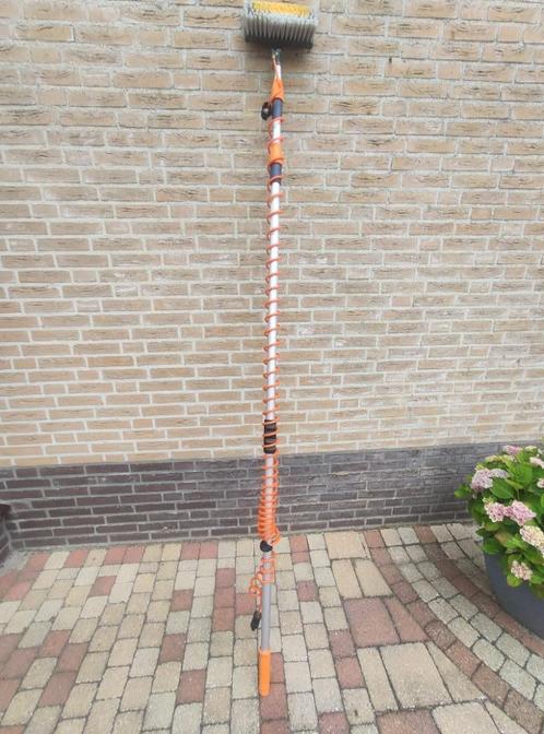 Telescopische wasborstel maximale lengte van 6 meter, Huis en Inrichting, Schoonmaakartikelen, Bezem of Borstel, Ophalen