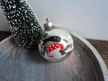 Vintage kerstbal paddenstoel 474 beschikbaar voor biedingen