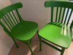 Café stoelen groen en paars, Huis en Inrichting, Ophalen of Verzenden, Gebruikt, Overige kleuren