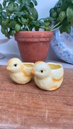 Vintage plantenpotjes kuikentjes Pasen, Ophalen of Verzenden
