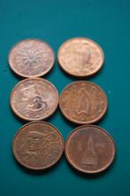 6 MUNTEN van 2 cent uit EUROPA, Ophalen of Verzenden, Losse munt