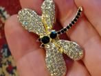 prachtige  stass libelle broche, Sieraden, Tassen en Uiterlijk, Broches, Ophalen of Verzenden, Nieuw, Overige materialen
