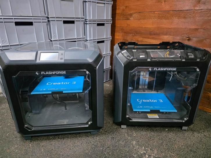 2 x flashforge creator 3 met werk, Computers en Software, 3D Printers, Gebruikt, Ophalen