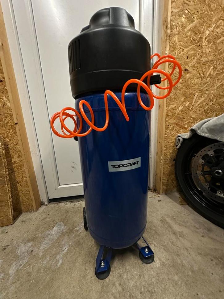 Topcraft TCK 241/50 Compressor - 50 Liter, Doe-het-zelf en Verbouw, Compressors, Gebruikt, 6 tot 10 bar, 25 tot 100 liter, Minder dan 200 liter/min