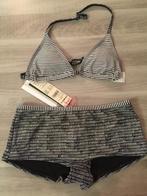 O'Neill Selva Shorty meisjes bikini zwart wit strepen 164, Meisje, Ophalen of Verzenden, O'Neill, Nieuw