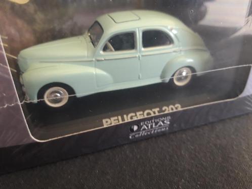 Peugeot 203 lichtblauw – Atlas 1:43 - NIEUW in doos !, Hobby en Vrije tijd, Modelauto's | 1:43, Nieuw, Auto, Overige merken, Ophalen of Verzenden