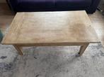 Mooie houten salontafel, Ophalen, Gebruikt, 100 tot 150 cm, Eikenhout