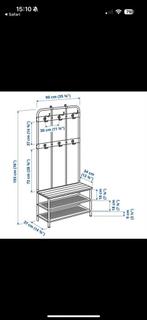 Nieuw in de doos! IKEA Pinnig Kapstok met Schoenenrek, Huis en Inrichting, Ophalen, Nieuw, Metaal, Staande kapstok