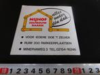 sticker Baarn NIJHOF zelfbouw alles onder één dak Minervaweg, Verzamelen, Ophalen, Zo goed als nieuw, Bedrijf of Vereniging