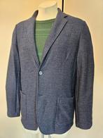 Originele Gran Sasso Colbert/Vest Royal Blue Visgraat Tweed, Maat 52/54 (L), Verzenden, Blauw, Gran Sasso