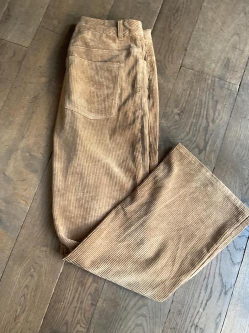 Damesbroek wijde pijp , Nederlandse maat 40, Kleding | Dames, Broeken en Pantalons, Zo goed als nieuw, Bruin, Lang, Ophalen of Verzenden