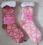 Slofsokken winter sloffen sokken 36-41 hartjes roze nieuw, Ophalen of Verzenden, Nieuw, Overige maten, Roze