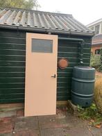 Oude binnendeuren (2x) met bakelieten deurklinken., Doe-het-zelf en Verbouw, Deuren en Horren, Ophalen, Gebruikt, Minder dan 80 cm