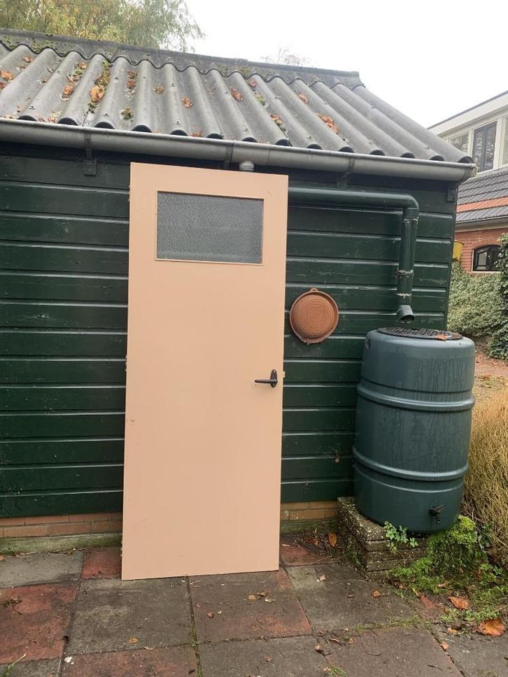 Oude binnendeuren (2x) met bakelieten deurklinken., Doe-het-zelf en Verbouw, Deuren en Horren, Gebruikt, Binnendeur, Minder dan 200 cm