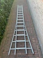 Aluminium Schuifladder 2x 14 tredes, Doe-het-zelf en Verbouw, Ladders en Trappen, Ophalen, Gebruikt, Ladder, Opvouwbaar of Inschuifbaar
