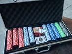 Pokerset in aluminium koffertje !!!!, Hobby en Vrije tijd, Gezelschapsspellen | Kaartspellen, Ophalen, Gebruikt