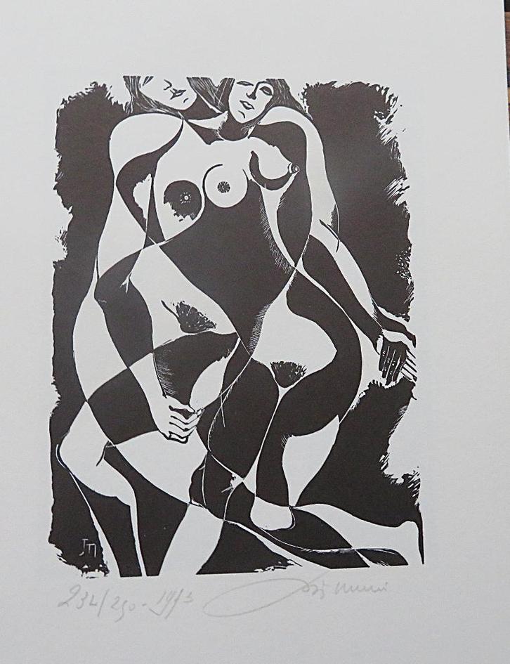 Joris Minne (1897-1988)  map 1 origineel en 14 reprodukties, Boeken, Kunst en Cultuur | Beeldend, Gelezen, Grafische vormgeving