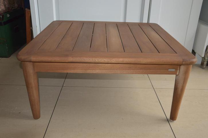 Nieuwe Kave Home houten salontafel type portixsol teakhout, Huis en Inrichting, Tafels | Salontafels, Nieuw, Minder dan 50 cm