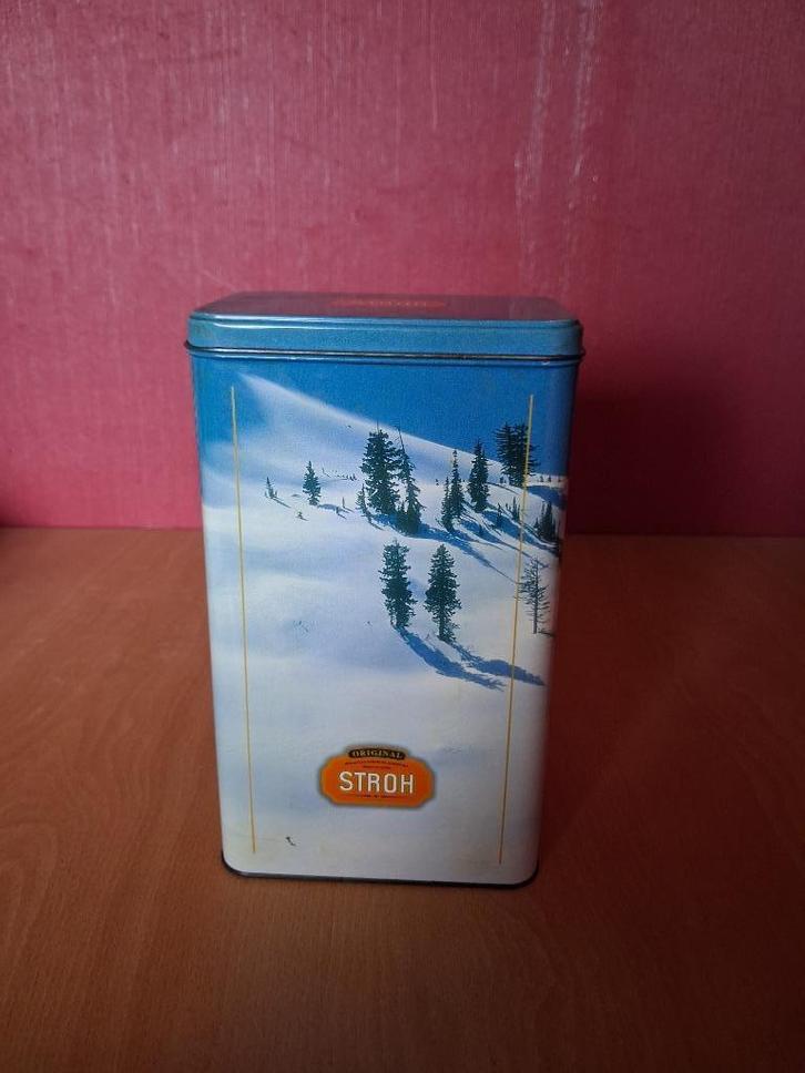 Original Stroh Blik uit Oostenrijk, Verzamelen, Blikken, Gebruikt, Overige, Overige merken, Ophalen of Verzenden