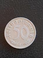 1939 J Duitsland 50 pfennig, Hamburg, Postzegels en Munten, Munten | Europa | Niet-Euromunten, Verzenden, Duitsland, Losse munt