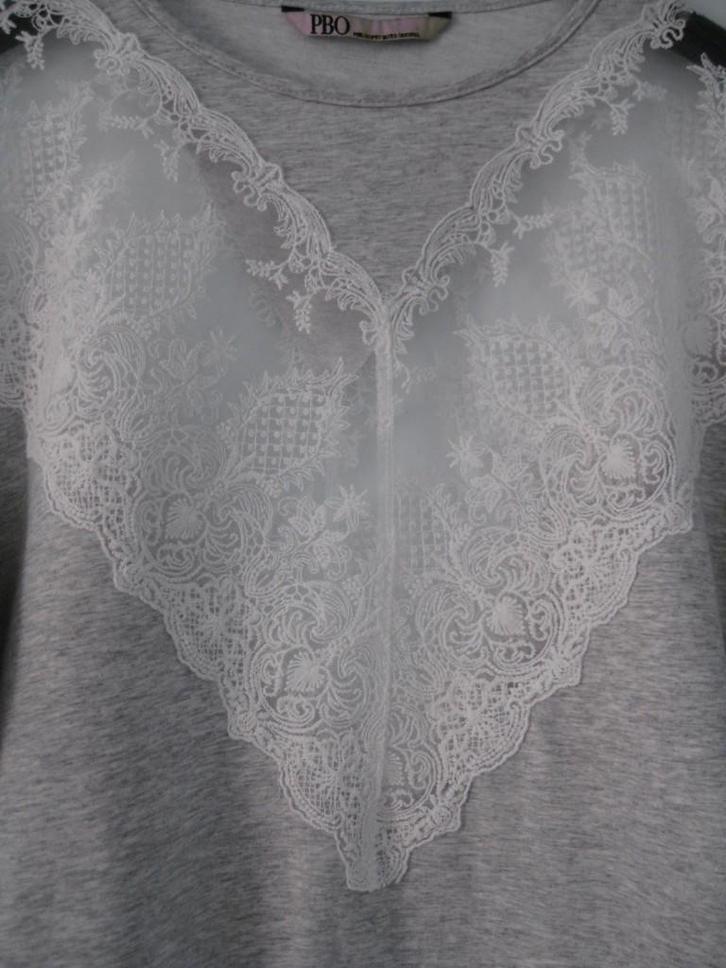 PBO Philosophy Blues Original Top maat S., Kleding | Dames, Tops, Zo goed als nieuw, Maat 36 (S), Grijs, Lange mouw, Ophalen