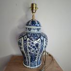 Lampenvoet van oude Oude Delfts blauwe Boch dekselvaas, Ophalen of Verzenden