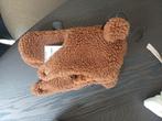 Baby muts en sjaal teddy, bruin, Kinderen en Baby's, Babykleding | Mutsen, Sjaals en Wanten, Ophalen, Maat 62, Nieuw, Jongetje of Meisje