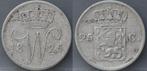 Zilveren kwartje 1825 U - 25 cent 1825 U - Willem 1, Postzegels en Munten, Munten | Nederland, Koning Willem I, Zilver, Losse munt
