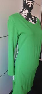 Groene jurk met bies aan zijkant maat M, Verzenden, Zo goed als nieuw, Maat 38/40 (M), Groen