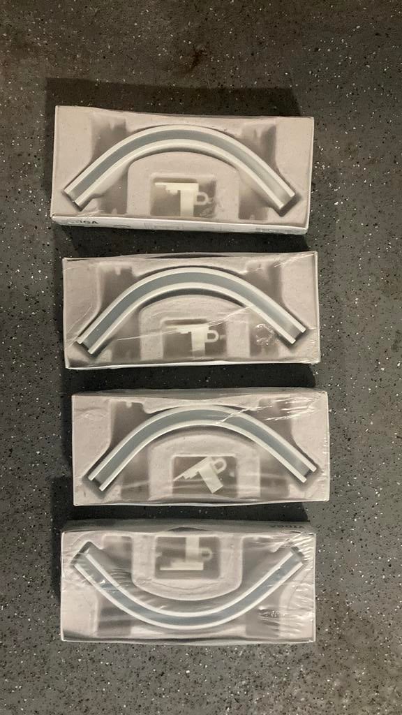 Verloopstukjes voor gordijnrails, IKEA Vidga, Huis en Inrichting, Wit, Nieuw, Minder dan 100 cm, 50 tot 100 cm